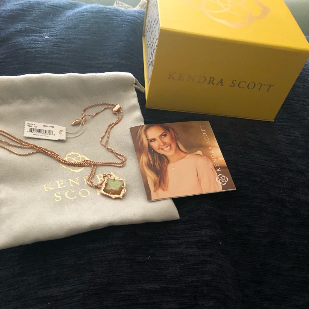 KENDRA SCOTT KACEY ROSE GOLD BROWN PEARL